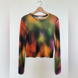 Topshop Multicolor Long Sleeve Tee
